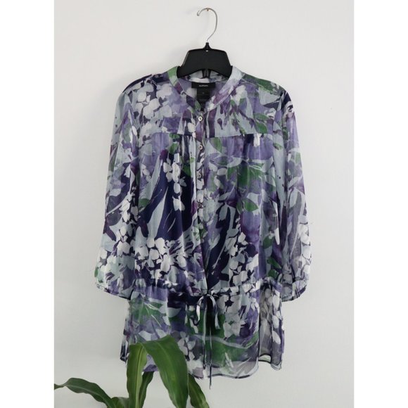 ALFANI Floral Blouse - Picture 1 of 12